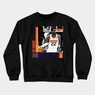 Deandre Ayton Paper Poster Crewneck Sweatshirt